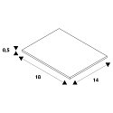 SLV Indbygningsramme til DOWNUNDER PUR 120, 18 x 14cm, firkantet, st�l
