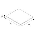 SLV Indbygningsramme til DOWNUNDER PUR 120x155mm LED, firkantet