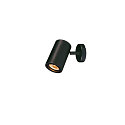 Wall-/Ceiling spot  ENOLA_B SINGLE SPOT, 1-head, GU10 QPAR51 max. 50W, rotatable, swivelling, aluminium, black