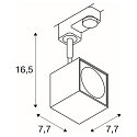 3-Faset Spot ALTRA DICE GU10 50W, sort