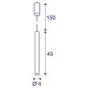LED Pendel HELIA 40 LED, rund, 9W LED, 30�, 3000K