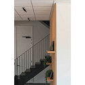 LED Indbygningsspot KARPO LED V�g-/Downlight, Rosette flad, 7,5W LED, 3000K, sort