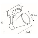 SLV 3-Faset Downlight AVO, GU10, inkl. 3-Faset-Adapter, hvid