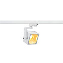 LED 3-Faset Spot EURO CUBE, 28,5W, 3000K, 60°, inkl. 3-Faset-Adapter, hvid