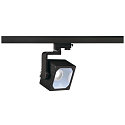 LED 3-Faset Spot EURO CUBE, 28,5W, 4000K, 60�, inkl. 3-Faset-Adapter, sort