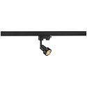 Spot PURI Lamperkopf, GU10, max. 50W, inkl. 3-Faset-Adapter, sort