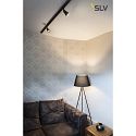 SLV FENDA Floor lamp II tripod, E27 max. 40W, H 133.5cm, shade excl., black