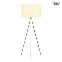 SLV FENDA Floor lamp II tripod, E27 max. 40W, H 133.5cm, shade excl., chrome