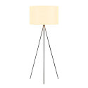 SLV FENDA Floor lamp II tripod, E27 max. 40W, H 133.5cm, shade excl., chrome