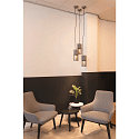 SLV Pendel LISENNE, E27, r�g glas