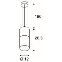 SLV Pendel LISENNE, E27, r�g glas