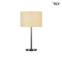 SLV Table lamp FENDA BASE I,E27 max. 60W, shade excl., nickel brushed