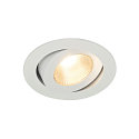 LED Indbygningslampe CONTONE ROUND Downlight, drejning, hvid