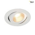 SLV LED Indbygningslampe CONTONE ROUND Downlight, drejning, hvid