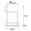 SLV LED Indbygningslampe CONTONE ROUND Downlight, drejning, hvid