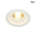SLV LED Indbygningslampe CONTONE ROUND Downlight, drejning, hvid, IP44