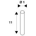 SLV WIRE TENSIONER, for TENSEO low-voltage wire system, 2 items, white