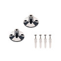 WALL HOLDER, for TENSEO low-voltage wire system, short, 2 items, chrome