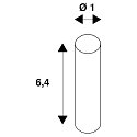 SLV INSULATING CONNECTOR, for TENSEO low-voltage wire system, 2 items, black