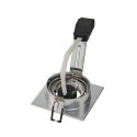 SLV PIREQ QPAR51 SQUARE DOWNLIGHT, eckig, max. 50W, inkl. clip fjedre, b�rstet alu