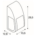 SLV Outdoor luminaire KERAS ELT Wall-/ Ceiling luminaire anthracite