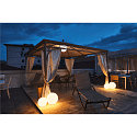 SLV Udend�rslampe ROTOBALL Kuglelampe, hvid, E27, med skifte, IP44, � 25 cm