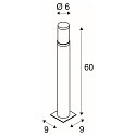 LED Outdoor luminaire TRUST LED Floor lamp, 8,6W, 3000K, IP55, height 30cm