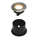 SLV LED Spotlight DASAR FLAT LED 230V St�lbl�nde, LED varmhvid