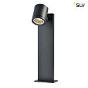 SLV LED Outdoor Floor luminaire ENOLA_C OUT POLE,, IP55, 9W 3000K 800lm 35, 45 moveable head, anthracite