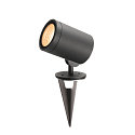 SLV HELIA, Udend�rs Standerlampe, LED, 3000K, rund, antracit, 15W, konvertible til en Spydlampe