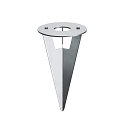 Jordspyd, til HELIA Standerlampe, rustfrit st�l, 17 cm