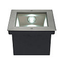LED Gulvindbygningslampe DASAR LED SQUARE Udend�rslampe, asymmetrisk, rustfrit st�l 316, 28W, SLM LED, 4000K, IP67