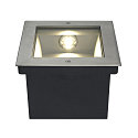 SLV LED Standerindbygningslampe DASAR LED SQUARE Udend�rslampe , asymmetrisk, st�l 316, 28W, 3000K