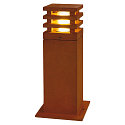 Udend�rs Standerlampe RUSTY SQUARE 40, IP55, 40 x 12 x 12cm, E27 TC-DSE, FeCSi st�l rust-farvet