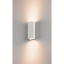SLV V�glampe THEO UP-DOWN OUT, GU10, firkantet, max. 2x35W, hvid