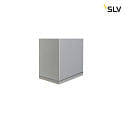Wall luminaire THEO WALL OUT, 2xGU10, square, silver grey