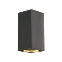 V�glampe BIG THEO UP-DOWN OUT ES111, firkantet, GU10, max. 2x75W, antracit