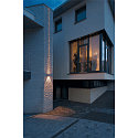 SLV LED Outdoor luminaire OUT BEAM LED Wall luminaire, double beam, 3000K, IP44, silver grey