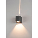 SLV LED Udend�rslampe OUT BEAM LED V�glampe, tovejs, 3000K, IP44, antracit