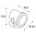 SLV Udend�rs Spot NAUTILUS QPAR511, IP55, GU10 maks. 35W, rustfrit st�l, inkl. 150 cm kabel