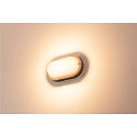 SLV LED Udend�rslampe TERANG 2 V�g-/Loftlampe, oval, 120�, SMD LED, 3000K, IP44, antracit
