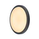 SLV AINOS, Udend�rs-/Loftlampe, LED, 3000K, rund, antracit, med sensor