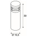 SLV Udend�rslampe VAP SLIM 30 Standerlampe b�rstet st�l