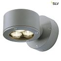 SLV Outdoor Wandleuchte SITRA WALL, IP44, GX53 TCR-TSE max. 9W, fixed angle, anthracite