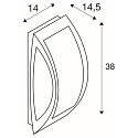 SLV Udend�rslampe MERIDIAN 2, stengr�