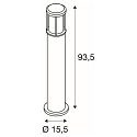 SLV Standerlampe OTOS GLAS, antrasit