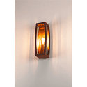 SLV Udend�rslampe MERIDIAN BOX 2 V�glampe, E27, IP54, rustfarvet