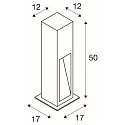 SLV LED Outdoor luminaire ARROCK STONE 50 LED Floor lamp, 6W, COB LED, 3000K, IP44, stonegrey