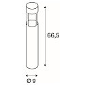 SLV Standerlampe SLOTS 300, anthracite, 9W LED, varmhvid
