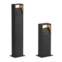 SLV Wall luminaire LOGS WALL, square, LED warmwhite, 8W, anthracite